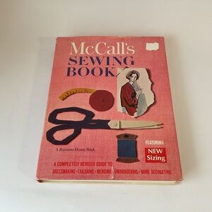McCall’s Sewing Book Dressmaking Tailoring Home Decor Vintage Pink HC 1968